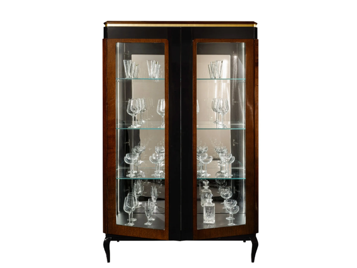 VICTOR - Wood and glass display cabinet _ A.R. Arredamenti